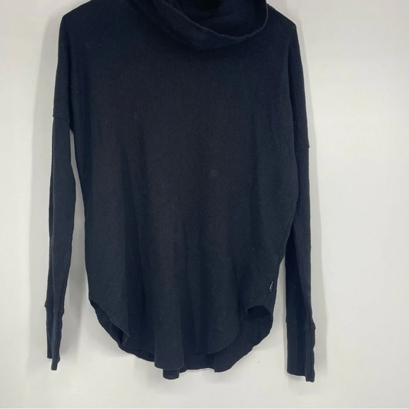 Tna black waffle knit turtleneck shirt small - Picture 6 of 7